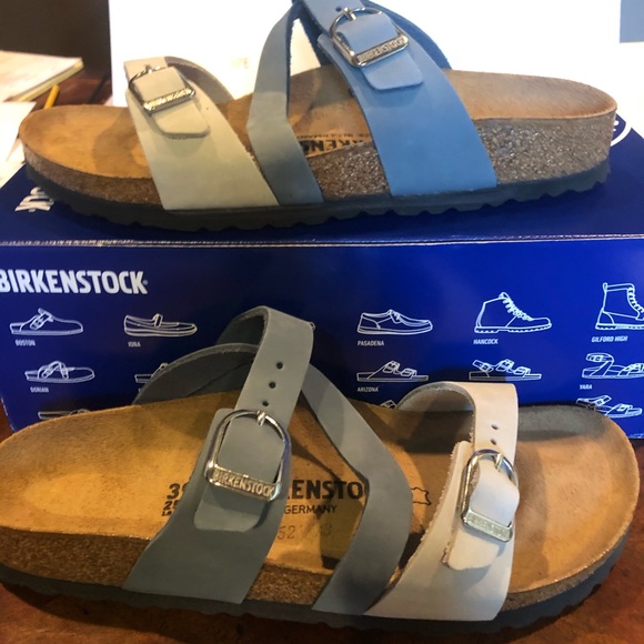 birkenstock salina blue